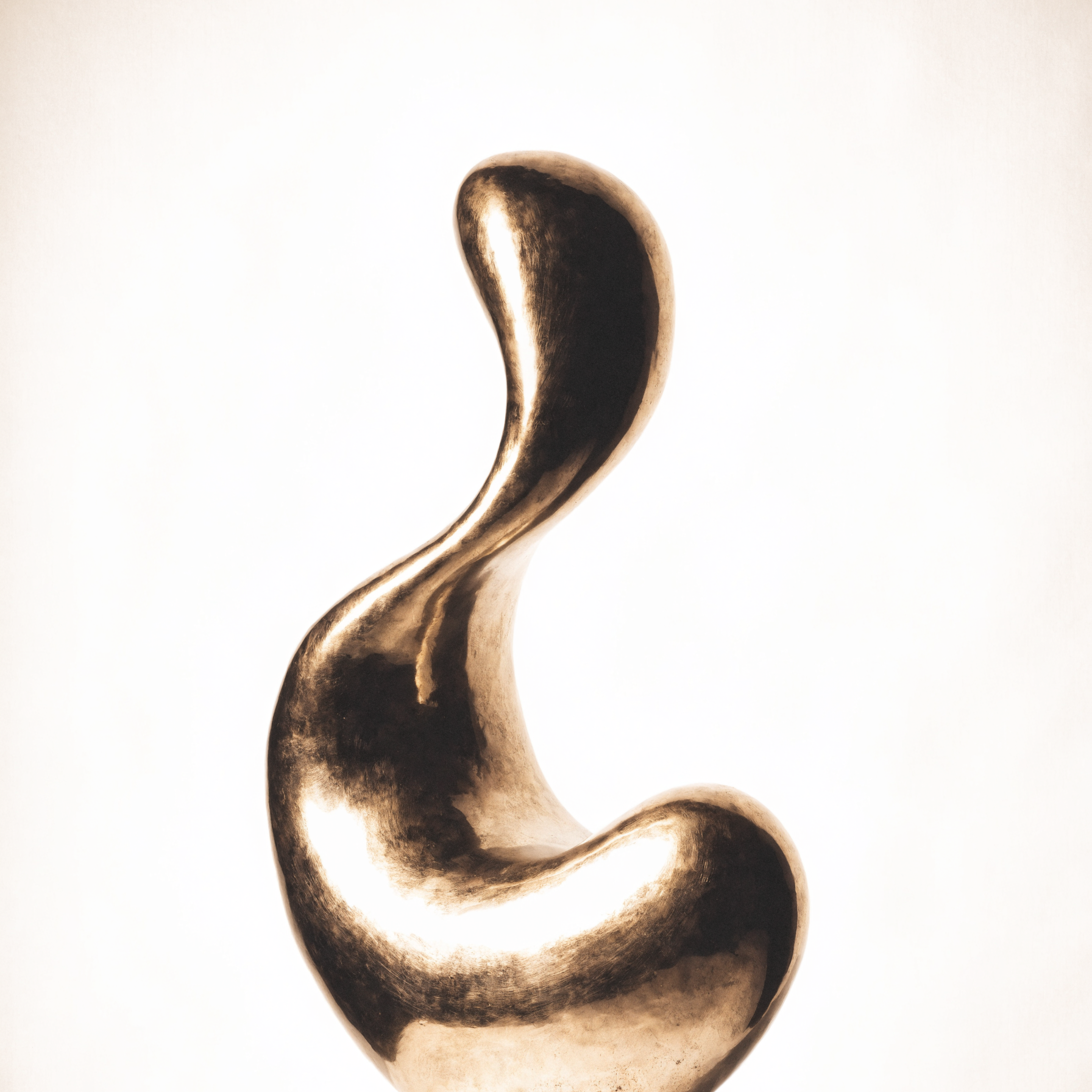 Abstract bronzen sculptuur